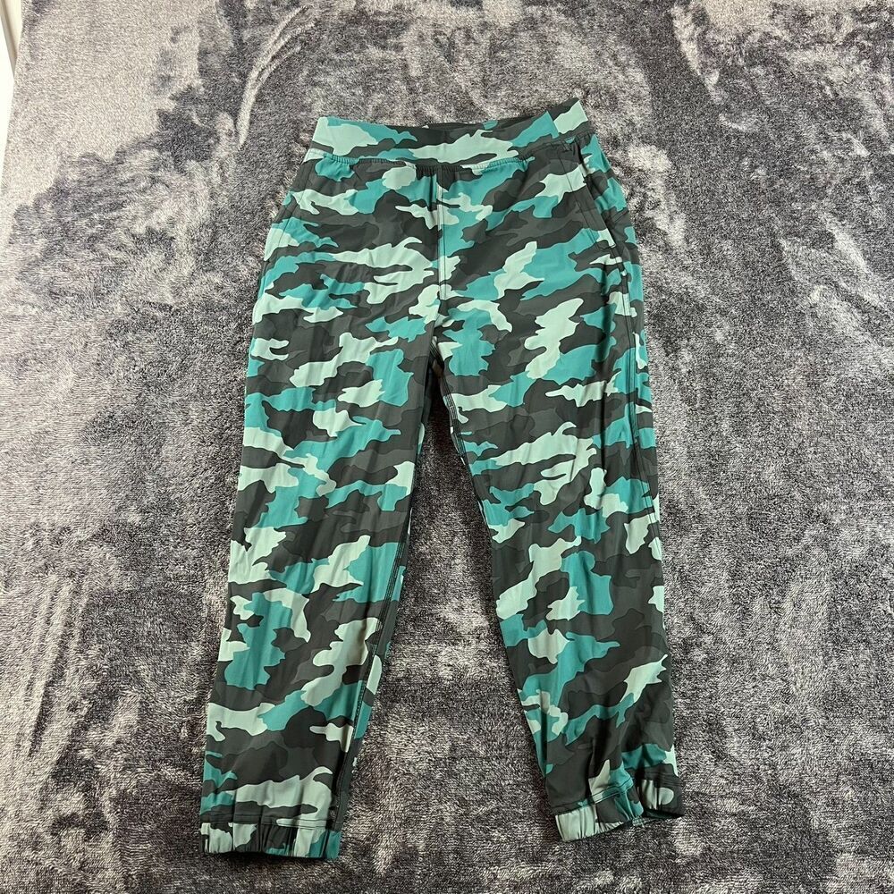Lululemon Adapted State High-Rise Jogger Crop Heritage 365 Camo Tidewater Teal 6